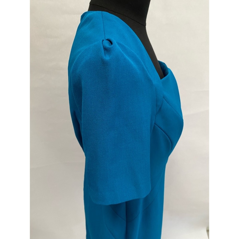 ✨HOST PICK✨ Adrianna Papell Turquoise Structured Sheath Dress - Turquoise Size 8 - Picture 5 of 10